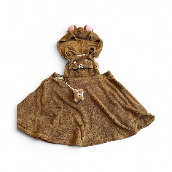 Charming Brown Bear Mini Dress with Hood - Picture 4 of 9